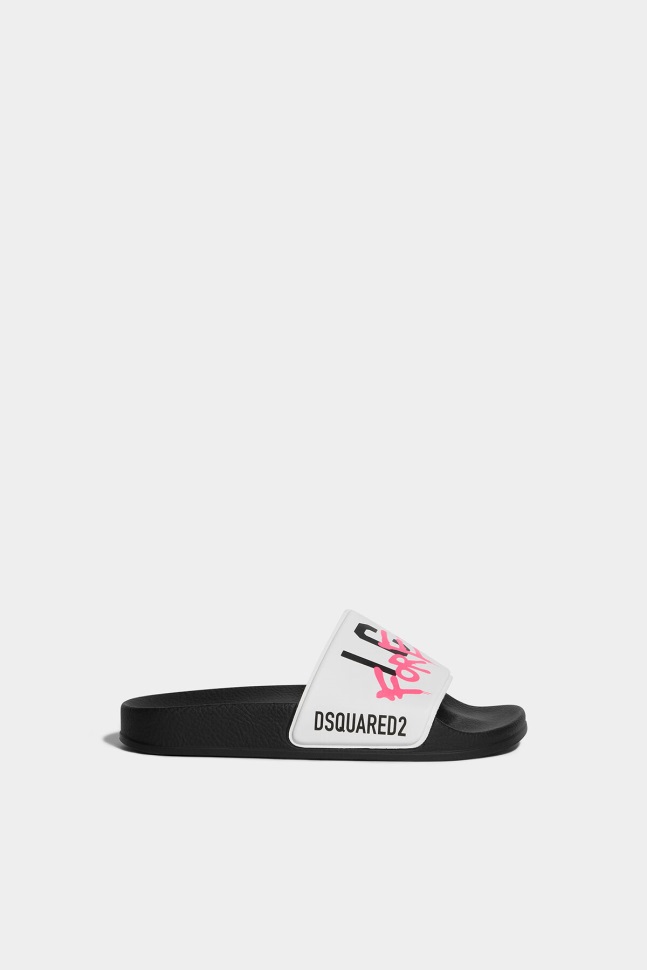 Dsquared2 Iconic D2Kids Icon Forever Slides
