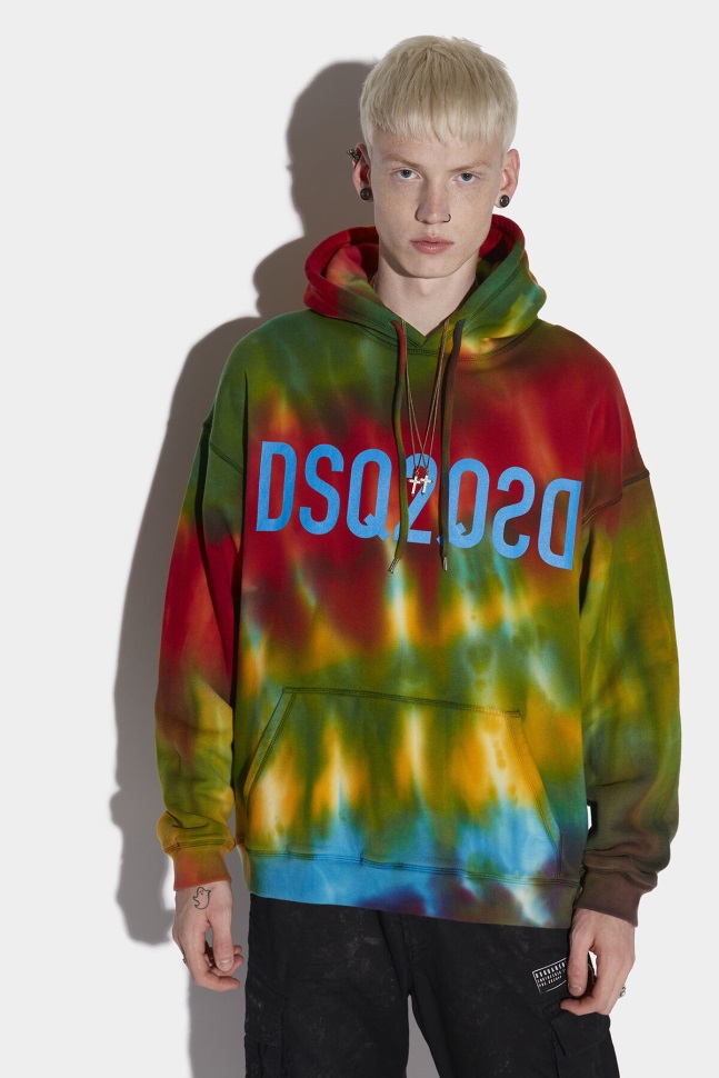 Idgafos tie dye hoodie top