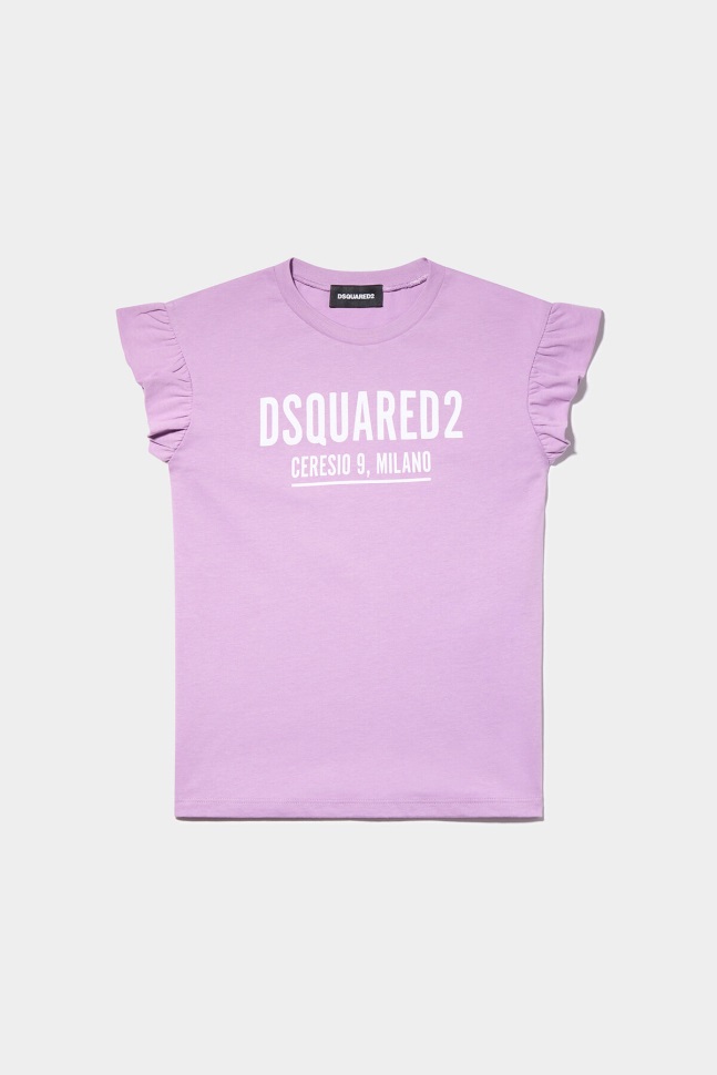 Dsquared2 Iconic D2Kids Tank Top WHITE/ORCHID
