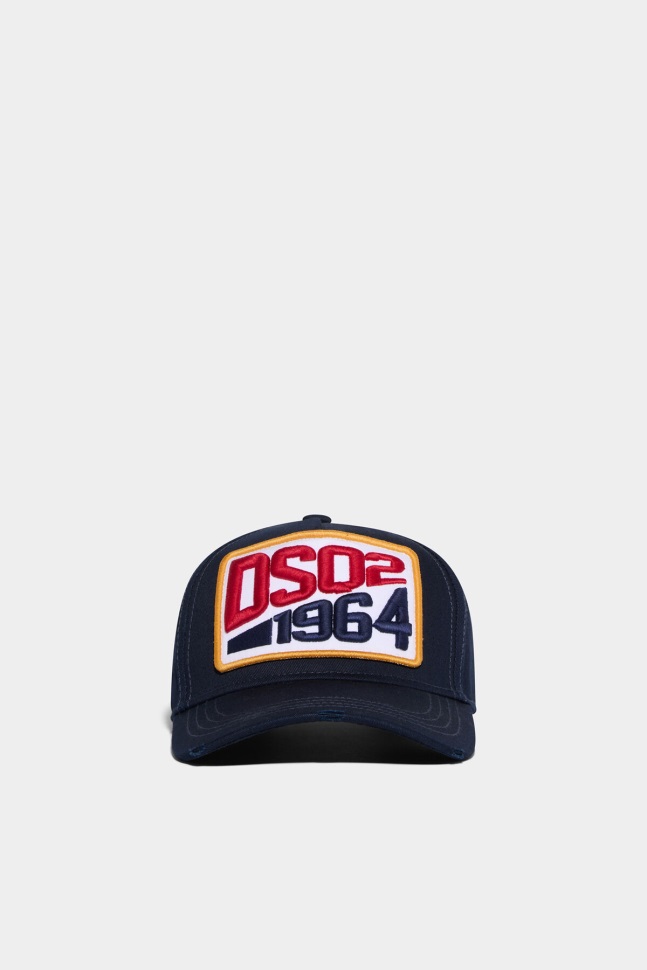 Dsquared2 Iconic Dsq2 Baseball Cap NAVY/FANTASY