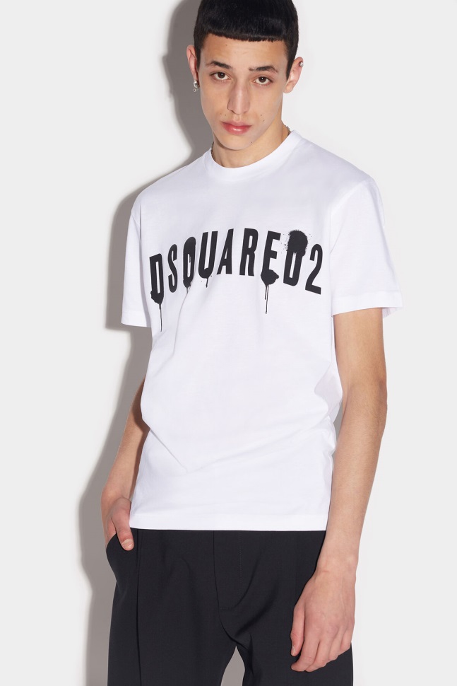 Dsquared2 Cool T-Shirt WHITE/RED