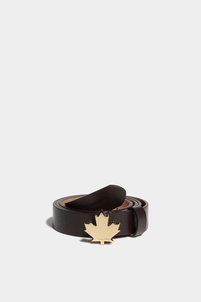 Dsquared2 Iconic Leaf Plaque Belt