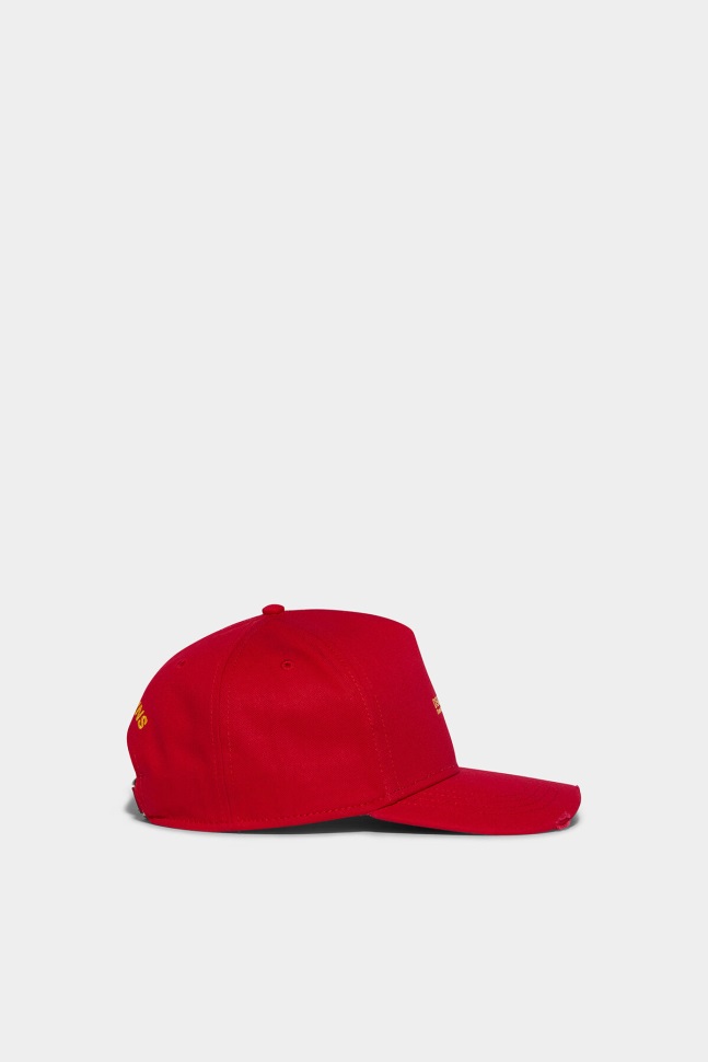 Dsquared2 Iconic D2 Baseball Cap BLACK/BLACK