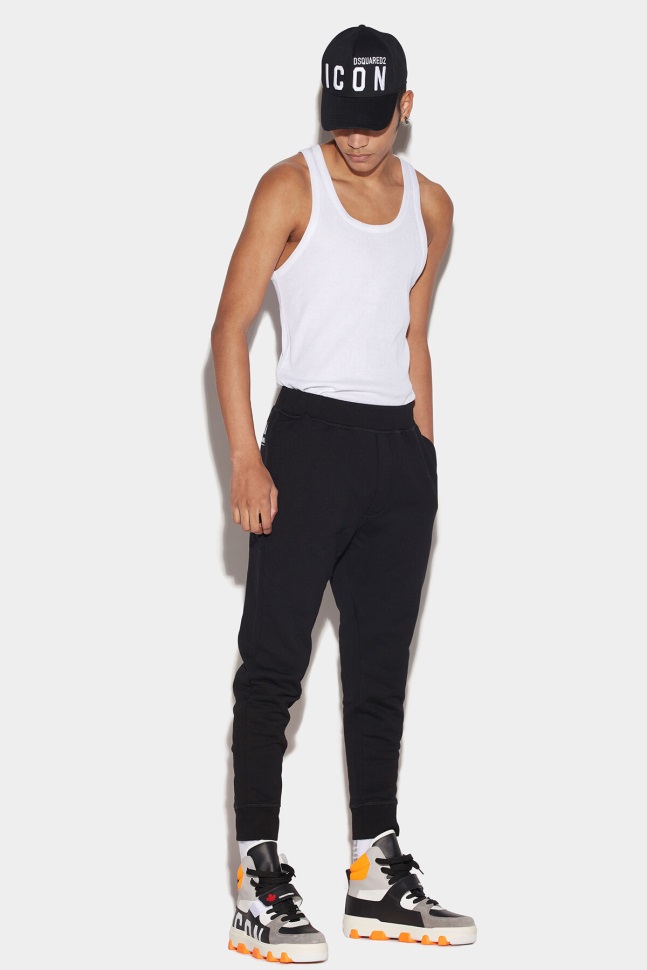 Dsquared2 Iconic Ceresio 9 Sweatpants WHITE/MILITARY GREEN