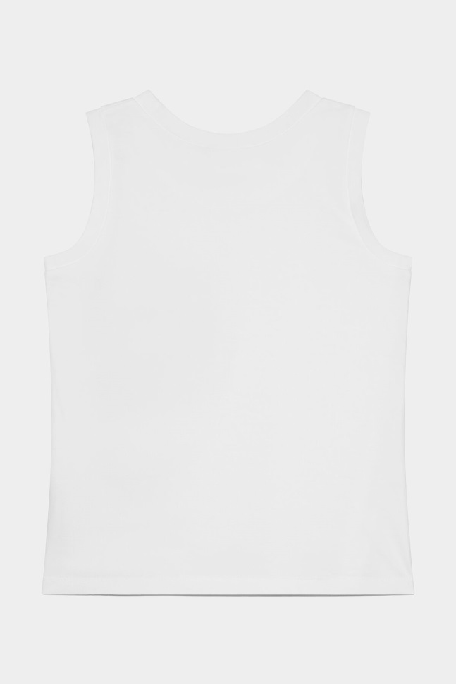 Dsquared2 Iconic D2 Kids Tank Top WHITE