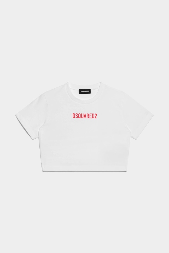Kids T-Shirt-Dsquared2 WHITE