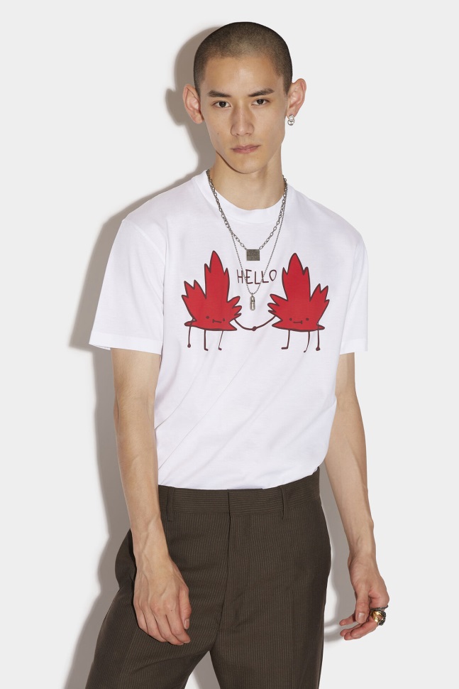Dsquared2 Iconic Hello Leaves Cool T-Shirt