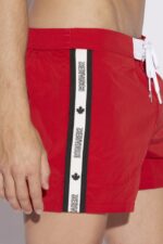 BLACK/NAVY Dsquared2 Tape Midi Swim Boxer - Image 3
