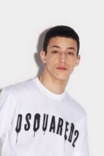 Dsquared2 Cool T-Shirt WHITE/RED - Image 3