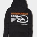 Dsquared2 Iconic 64/95 Arrow Puffer Jacket YELLOW/BLACK