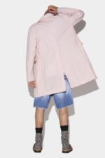 Dsquared2 Iconic 64/95 Trench Coat PINK/PISTACHIO - Image 2