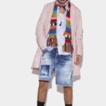 Dsquared2 Iconic 64/95 Trench Coat PINK/PISTACHIO