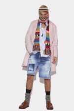 Dsquared2 Iconic 64/95 Trench Coat PINK/PISTACHIO