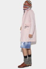 Dsquared2 Iconic 64/95 Trench Coat PINK/PISTACHIO - Image 3