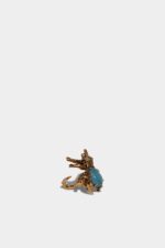 Dsquared2 Iconic Animal Kingdom Earring GOLD D2 - Image 3