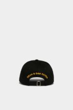 Dsquared2 Iconic Baseball Cap BLACK - Image 2