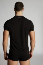 Dsquared2 Iconic Basic T-Shirt Twin Pack BLACK D2 - Image 2