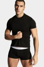Dsquared2 Iconic Basic T-Shirt Twin Pack BLACK D2