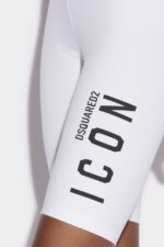 Dsquared2 Iconic Be Icon Bike Short BLACK/WHITE - Image 3