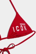 Dsquared2 Iconic Be Icon Bikini Top BLACK/RED - Image 4