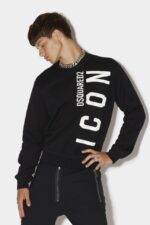 Dsquared2 Iconic Be Icon Sweatshirt BLACK D2
