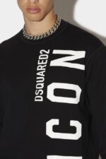 Dsquared2 Iconic Be Icon Sweatshirt BLACK D2 - Image 3