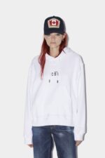 Dsquared2 Iconic Be Icon Sweatshirt WHITE/RED - Image 3
