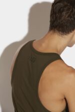 Dsquared2 Iconic Be Icon Tank Top D2 GREEN - Image 4