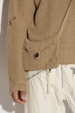 Dsquared2 Iconic BEIGE Pocket Sweater - Image 4