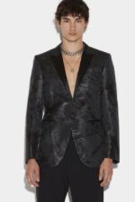 Dsquared2 Iconic Berlin One Button Blazer BLACK D2 BLACK