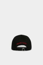 Dsquared2 Iconic BLACK Baseball Cap D2 - Image 2