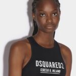 Dsquared2 Iconic BLACK Ceresio 9 Sport Bra