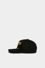 Dsquared2 Iconic BLACK D2 Baseball Cap - Image 3