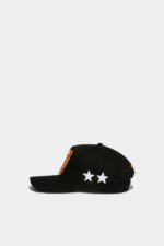Dsquared2 Iconic BLACK D2-Baseball Cap - Image 4