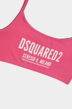 Dsquared2 Iconic BLACK D2 Kids Sports Bra - Image 4