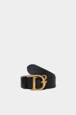 Dsquared2 Iconic BLACK D2 Statement Belt