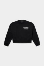 Dsquared2 Iconic BLACK D2Kids Crop Sweater
