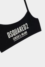 Dsquared2 Iconic BLACK D2Kids Sports Bra - Image 4