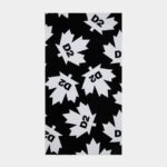 Dsquared2 Iconic BLACK/FANTASY Leaf Towel D2 BLACK