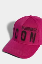 Dsquared2 Iconic BLACK Icon Spray Baseball Cap - Image 5