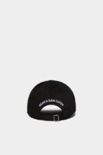 Dsquared2 Iconic BLACK Kids Baseball Cap D2 - Image 2