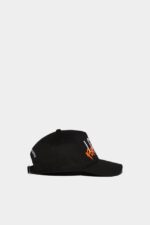 Dsquared2 Iconic BLACK Kids Baseball Cap D2 - Image 4