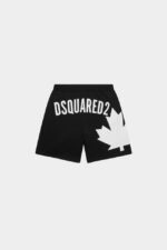 Dsquared2 Iconic BLACK Kids Sweatshorts - Image 2