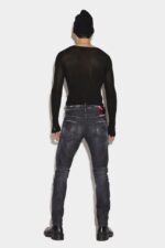 Dsquared2 Iconic Black Knee Patches Wash Cool Guy Jeans - Image 2