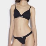 Dsquared2 Iconic BLACK Mini Logo Sport Triangle Bra