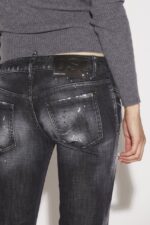 Dsquared2 Iconic Black Ripped Knee Wash Jennifer Jeans - Image 3