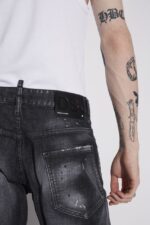 Dsquared2 Iconic Black Ripped Knee Wash Sexy Twist Jeans - Image 4