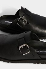 Dsquared2 Iconic BLACK Sonny Mule Clogs - Image 4