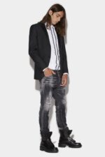 Dsquared2 Iconic Black Squat Cool Guy Denim Jeans