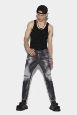 Dsquared2 Iconic Black Squat Super Twinky Denim Jeans